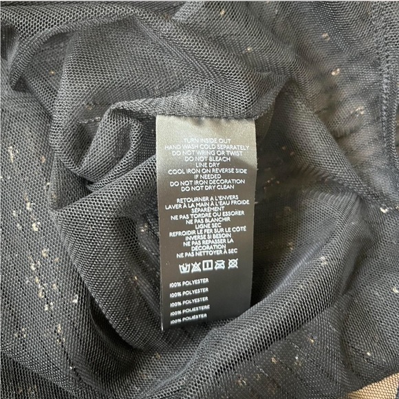 🌟NWT Anthropologie Black Sequin Button Down Shirt - Picture 4 of 6